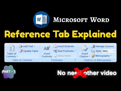 MS Word References Tab in Hindi | Table of Contents | Footnote | Endnote | Insert Citation Explained
