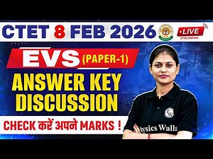CTET EVS Paper 1 Answer Key 2026 | CTET 8 FEB Paper Analysis 2026 | CTET EVS Paper 1 Analysis 2026