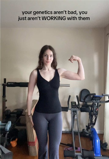 it’s not your genetics, it’s your strategy!! Getting closer to your dream body is going to look different depending on your own anatomy 🫶 #dreambody #bodyshape #genetics #hourglass #athomeworkout