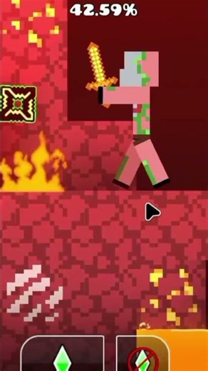 Geometry Dash Minecraft #gd #minecraft #geometrydash