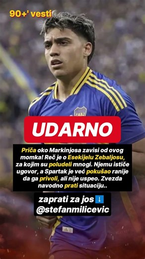 Exequiel Zeballos je igrač od koga zavisi transfer Crvene zvezde! #shorts
