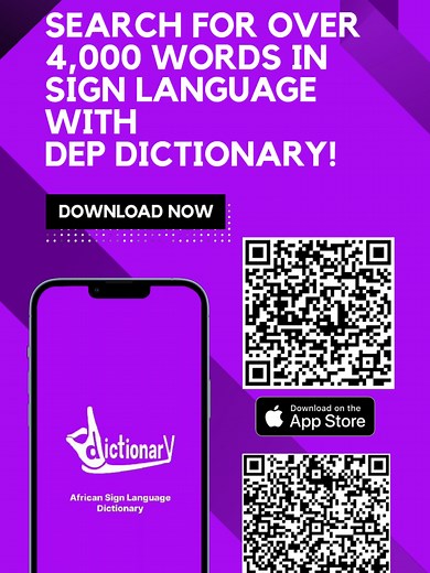 Want to learn African Sign Language? 🤟📱 Check out DEP Dictionary: Learn daily signs Fun lessons, phrases, and categories Earn coins by watching ads or buy more Gold coins to learn more! Search for over 4,000 words in sign language! Download now via App Store or Google Play. #DEPDictionary #LearnSignLanguage #TikTokEducation #DeafCommunity #LanguageLearning #signlanguage #kenyansignlanguage #signlanguageinterpreter @smurffytk @deafassociation @deafmediastudios