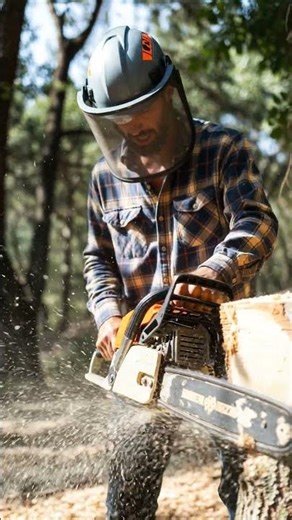 Log sound creates satisfying 🪵😍 #craft #logging #timber