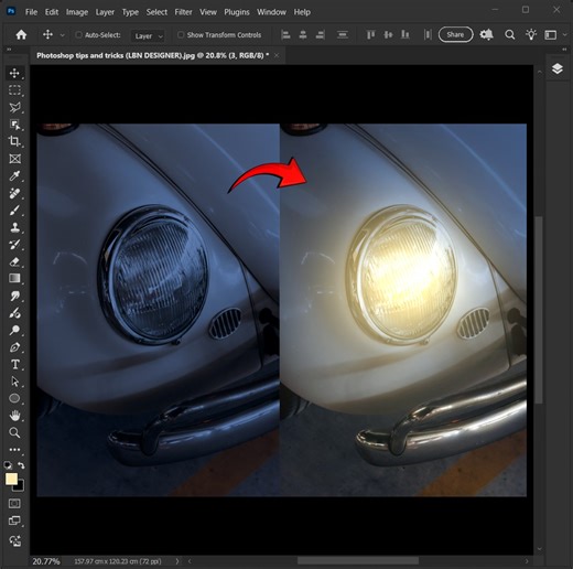 make light effects | Photoshop tips and tricks