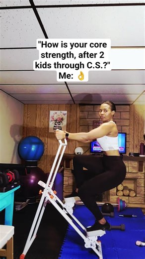 Core Strength Training On The Stair Stepper.