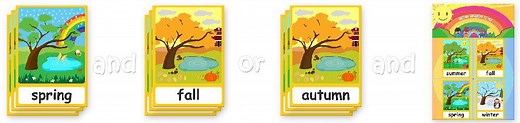 Seasons flashcards - Teach seasons - FREE Flashcards & Posters!
