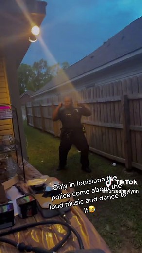 Louisiana Police Dancing to Loud Music | Funny Party Moment