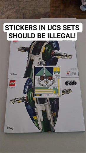 Stickers in Lego Star Wars UCS sets should be ILLEGAL!! #lego #afol #legostarwars #trendingaudio