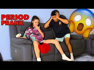 PERIOD PRANK on Boyfriend! *CUTE REACTION*