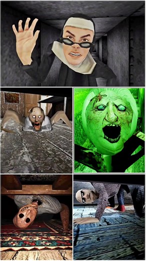 under Bed || Jumpscare Evil Nun Vs new Granny Vs Horror Tale 3 Vs Granny Remake Vs Grandpa 😈#shots