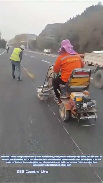 Marking the Path: The Art of Road Line Painting