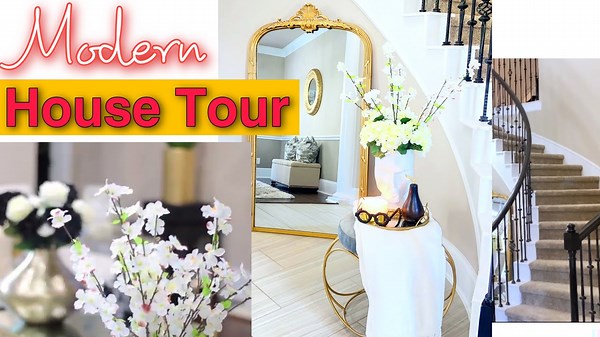 Modern Glam Interior Design and Living Room Tour for Stylish Home Inspiration