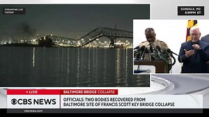 14K views · 63 reactions | Maryland officials announce they are now moving from "recovery mode to a salvage operation" at the site of Baltimore's Francis Scott Key Bridge collapse, adding that any vehicles that came down are believed to be encased in concrete. https://cbsn.ws/3vuhbT6 | CBS News | Facebook