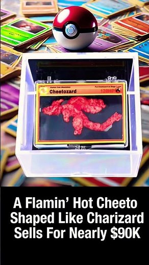 The $87,840 Flamin’ Hot Cheeto Shaped Like Charizard 🐉 #pokemon #money #fyp #pokemon