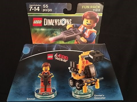 The Lego Movie Emmet Fun Pack Lego Dimensions Unboxing & Building