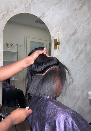 Middle Part Flip Over Method: Sew-In Tutorial