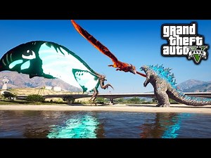 Godzilla Vs Mothra, Rodan ( GTA V Mods )