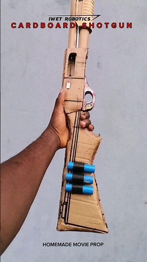 Cardboard Shell Ejecting Shotgun Weapon Showcase #cardboard #airsoft #guns #military #papergun