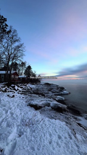 This is Minnesota btw… 🤩🤩 📍Breezy Point Cabins, Two Harbors, MN. Click the linktee in our bio to book! ➡️ #Minnesota #Views #Travel #TheOdyssey #Odyssey