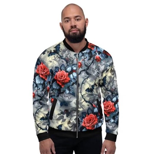 GOTHIC STYLE UNISEX BOMBER JACKET