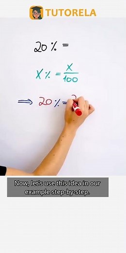 Convert 20% to Fraction & Decimal Easily #Math #Percentage