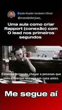 Como se faz um rapport #técnicasdevendas #estrategiasdevenda #vendedor #rapport