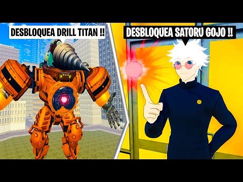 Cómo DESBLOQUEAR AL DRILL TITAN y SATORU GOJO !! *INFINITY AGENT* Roblox Skibiverse Skibidi Toilet