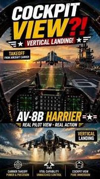 AV-8B Harrier Cockpit View You Need to See