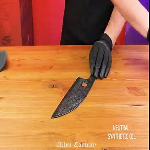 Incredible Old Rusty Cleaver into Serbian Kitchen Knife Restoration | Allen-Conway