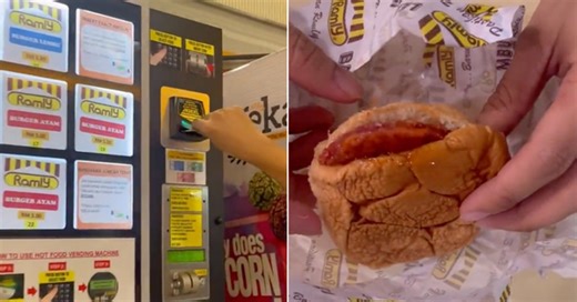 You Can Get Hot, Ready-To-Eat Ramly Burgers For RM5 From This Vending Machine In Johor