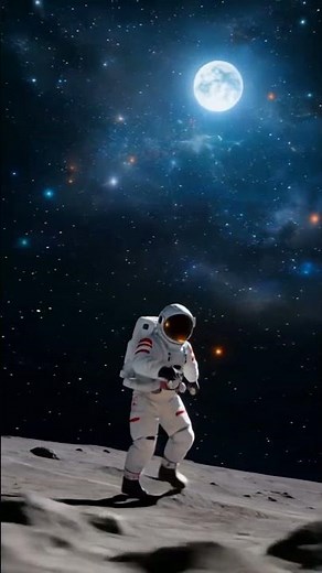 Astronaut Chasing Fireball on the Moon 🌕🔥 | Epic Cinematic Sci-Fi Short | Space Adventure 8K