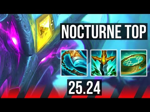 NOCTURNE vs MALPHITE (TOP) | Good KDA: 10/2/10 | NA Grandmaster | 25.24