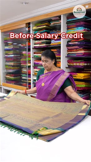 Hayagrivas Silk House on Instagram: "Before salary: “Take it slow…” 🐢 After salary: “Speed mode ON!” ⚡💸 Every employee knows this feeling 😄 Tag that colleague who suddenly becomes super active after salary day! 👀👇 #salarydayvibes #officefun #relatablereel #worklifehumor #employeelife"