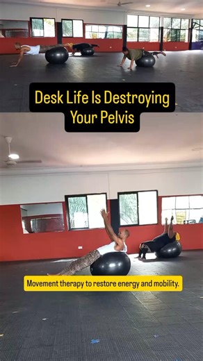 3 Stability Ball Movements to Fix Back Pain, Tight Hips & Desk Stiffness