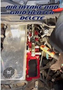 Spelab air intake and grid heater delete install guide