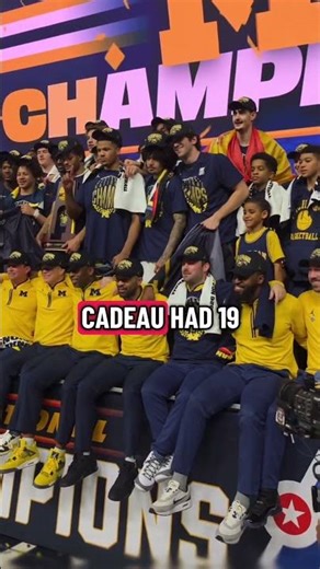 Michigan Basketball Win First Championship Since 1989 🏀 #michigan #basketball #marchmadness #shorts