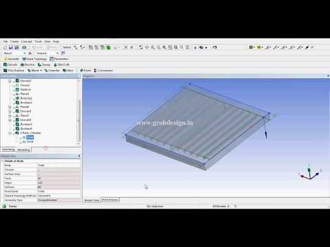 CFD Modeling of Double Pass Solar Air Heater - Part 1(Design Modeler)