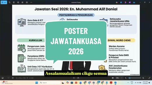 Tutorial Poster Jawatankuasa 2026 Menggunakan Notebooklm