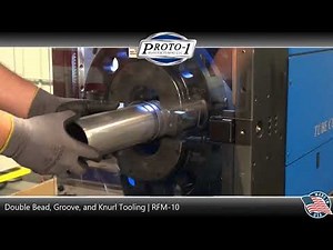 RFM-10 Tube End Forming Machine | Double Bead, Groove, & Knurl