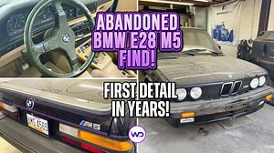 Detailing an abandoned BMW E28 M5 first time in years fully