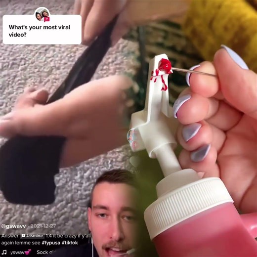 Tiktok it’s fake haha it’s just soap so pls don’t take down my video again