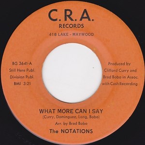 The Notations - What More Can I Say