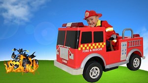14K views · 297 reactions | Red Fire Engine Truck Electric Battery...