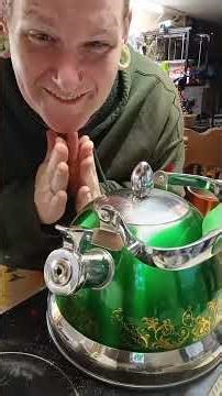 We got a whistling tea kettle and it's so cute!!