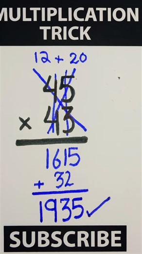 Multiply Faster Than a Calculator! 💥 #MathHack #mathematica #maths #mathtricks #mathematics #shorts