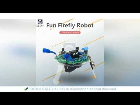 Electronic Soldering Simulated Firefly Flashing Robot DIY Kit LED Breathing Light Photosensitive Sen