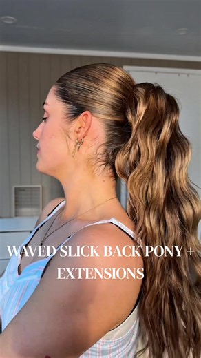 Replying to @EMMA HEINRICH I absolutely LOVE this hairstyle why the hell haven’t I done this in so long?! @Belle🖤 you looked GORGEOUSSSS #slickback #hairtutorial #hairtok Used: @amika super fruit star oil @Beauty Works clip in extensions and waver @Kérastase anti frizz glaze milk @L'Oréal Paris UK infinium hairspray