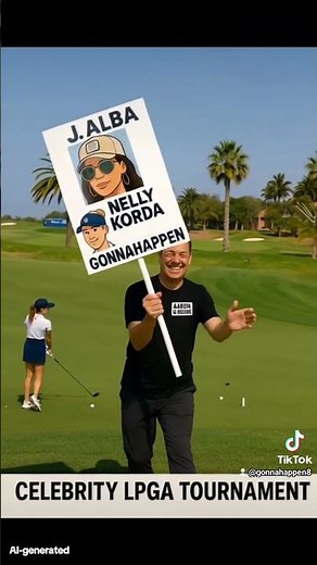 #jessicaalba loves golf... fan reel...