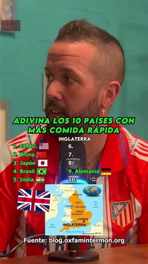 TOP 10 PAÍSES con MÁS COMIDA RÁPIDA 🍔🍟🌍 #fastfood #comidarapida #paises #top10 #mejornopreguntes