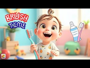 Brushy Brush Time Song for Kids 🪥 | Nursery Rhyme for Healthy Teeth | Cocomelon